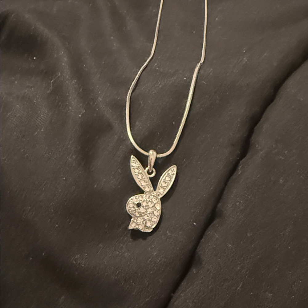 Y2K Playboy bunny necklace